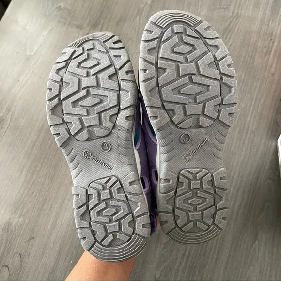 NORTHSIDE Burke kids outdoor Water hiking shoes purple size 3 NWT